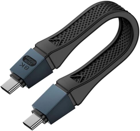 chenyang USB C Extender Adapter,USB 5.0 Type C Male to Male 180 Degree Angled Adapter Support 80Gbps Data Transfer PD 240W Fast Charging 16K/8K/5K Video Output in Kuwait
