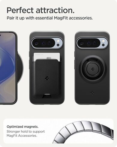 Spigen for Pixel 10/10 Pro Case ، Thin Fit Magfit (2025) [مصمم لـ PixelsNap ، متوافق مع ملحقات Magsafe] - أسود in Saudi Arabia