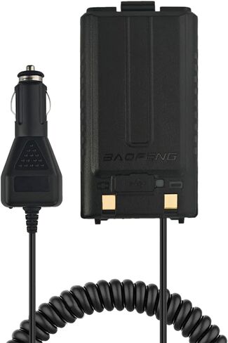 BAOFENG UV-5RH GPS Battery Eliminator Car Charger 12-24V for GM-5RH GMRS Radio Replacement UV-5RM Walkie Talkie Battery in Saudi Arabia