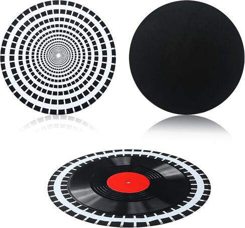 2 Pcs Record Cleaning Mat Professional Work Mat for Cleaning Vinyl Records, Lg 16" Dia, Thick Double Layered Microfiber, Protect Delicate Vinyl Records While Clean in Saudi Arabia