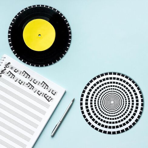 2 Pcs Record Cleaning Mat Professional Work Mat for Cleaning Vinyl Records, Lg 16" Dia, Thick Double Layered Microfiber, Protect Delicate Vinyl Records While Clean in Saudi Arabia