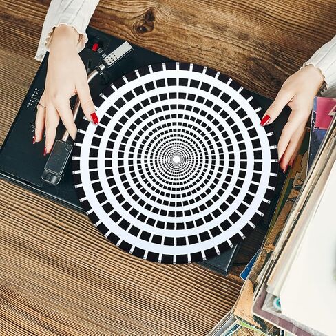 2 Pcs Record Cleaning Mat Professional Work Mat for Cleaning Vinyl Records, Lg 16" Dia, Thick Double Layered Microfiber, Protect Delicate Vinyl Records While Clean in Saudi Arabia
