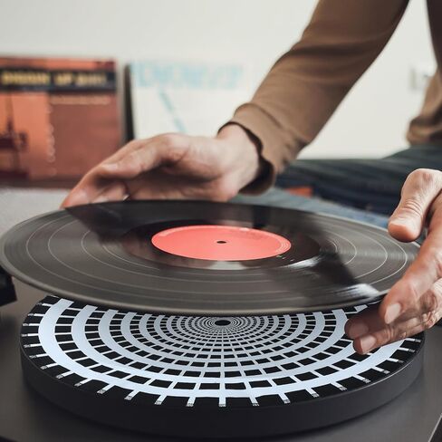2 Pcs Record Cleaning Mat Professional Work Mat for Cleaning Vinyl Records, Lg 16" Dia, Thick Double Layered Microfiber, Protect Delicate Vinyl Records While Clean in Saudi Arabia