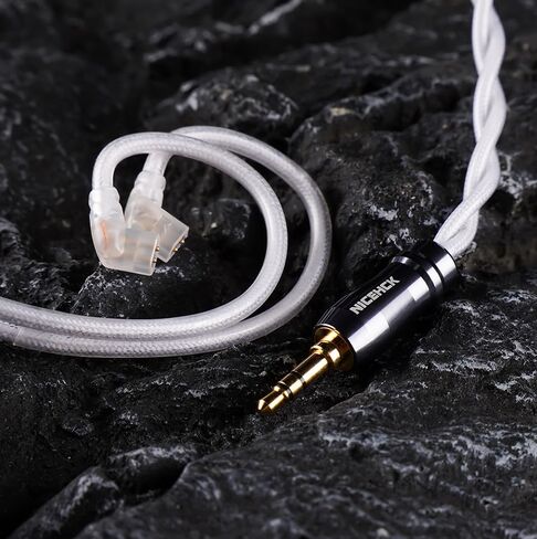 SnowWings IEM Cable, 7N OCC Earbuds Upgrade Cords, Silver and 24K Gold in Ear Monitor Cables, Earphone Balanced Cord for Musician Audiophile (4.4mm with 2Pin) in Kuwait