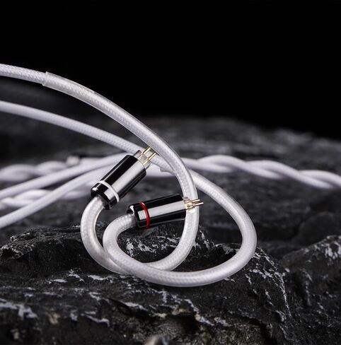 SnowWings IEM Cable, 7N OCC Earbuds Upgrade Cords, Silver and 24K Gold in Ear Monitor Cables, Earphone Balanced Cord for Musician Audiophile (4.4mm with 2Pin) in Kuwait