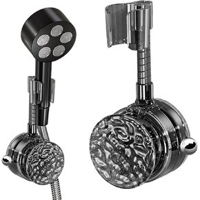 Shower Head Holder ,360 rotatable and Height-Adjustable Shower Stand,no Drilling Required and Seamless Installation Handheld Shower Head holderPC Material with Shower Ball Hook in Saudi Arabia