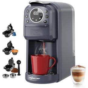 Multi-Captule Espresso 4in1 صانع القهوة ، آلة قهوة واحدة من أجل Nespresso و Dolce Gusto و ESE Pods و Ground Coffee أو Water Hot و Smart & Section في أي مساحة ، 20BAR ، CM-C05A in Kuwait