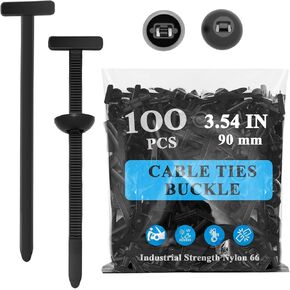 100 Pcs Automotive Universal Nylon Tie Buckles, Heavy-Duty Self-Locking, New Multifunctional Automotive Fasteners for DIY Auto Repair, Home & Office Use in Saudi Arabia