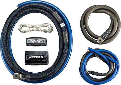 KICKER Amplifier and Amp Kit Package of 2 Items - LX Series 3000W RMS Class D Monoblock Amplifier and 1/0AWG Power Wiring Kit 51LX3000.1+46PKD1 in Saudi Arabia