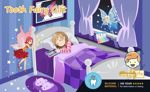 Tooth Fairy Box, Tooth Holders For Kids Keepsake, Tooth Container Box Gift, Fetal Hair Umbilical Container For Boy Or Girl, PP Material Allows You To Easily Store Your Baby's Lost Teeth. in Saudi Arabia