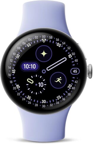 Google Pixel Watch 4 (45mm) - Android Smartwatch with Heart Rate and Sleep Tracking - 40-Hour Battery - Fitness Tracking - Google AI - Matte Black Aluminum Case - Obsidian Active Band - Wi-Fi in Saudi Arabia