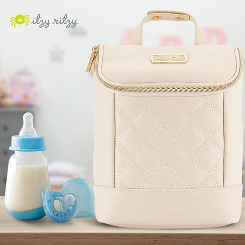 Itzy Ritzy Insulated Bottle Bag – Keeps Bottles Warm or Cool - Holds 3 Bottles & Features Interior Pocket for Ice Pack (Not Included), Milk & Honey in Kuwait