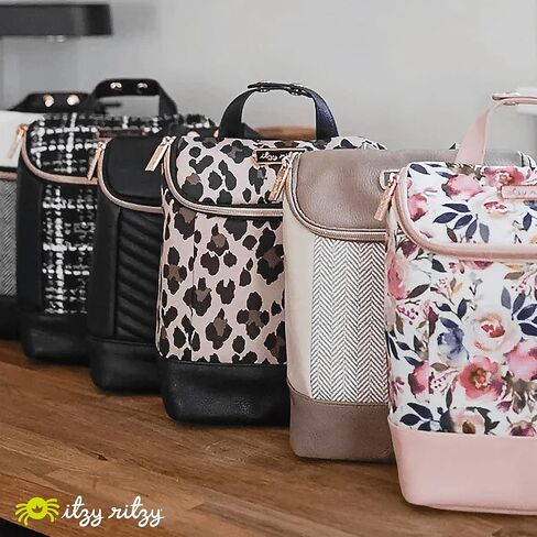 Itzy Ritzy Insulated Bottle Bag – Keeps Bottles Warm or Cool - Holds 3 Bottles & Features Interior Pocket for Ice Pack (Not Included), Milk & Honey in Kuwait