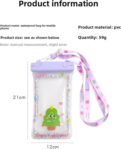 Waterproof Phone Pouch, Waterproof Phone Case Suitable for iPhone Pro Max, IP68 Cellphone Dry Bag Beach Cruise Ship Travel Vacation Essentials .2Pack Black&Purple in Kuwait