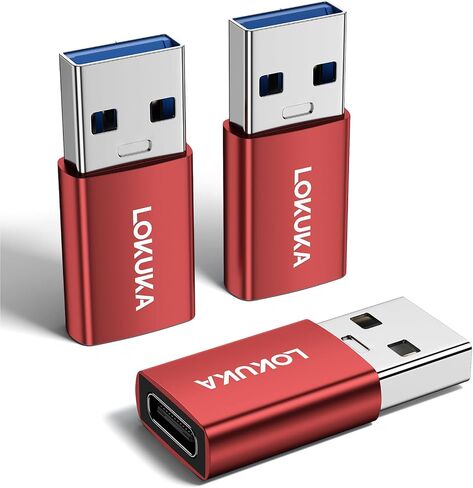 USB c to USB محول أنثى (3 عبوات) ، 5 جيجابت في الثانية USB 3.0 أنثى إلى USB من النوع C من محول محول OTG الذكور متوافق مع MacBook ، Microsoft Surface ، Pad ، Samsung Notebook ، Galaxy ، Etc ، Gray in Kuwait