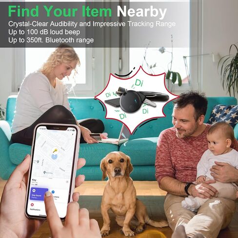 Tracker Tag 4 Packs Bluetooth Tracker ، جهاز تتبع موقع العلامات الذكية ، Finder Keys ومحدد العناصر ، مكتشفو عنصر تعقب الهواء مع Find (iOS فقط) تتبع مفاتيحك ومحفظة الأمتعة والحيوانات الأليفة والحقيبة in Kuwait