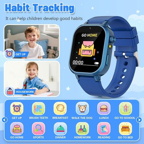 Kids Kids Smart Watch Girls Girls Age 3-12 with 39 Game HD Touch Screen Screen Player Video Camera Camera Hight Hift For 6 7 8 9 9 Ageeal Pink in Kuwait