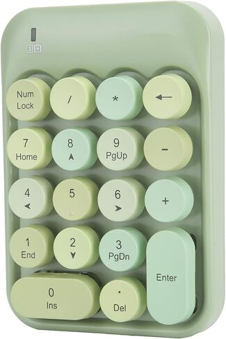 Dilwe AK18 Universal Numeric Keypad with USB Receiver, Mini 18 Keys Retro Portable Keyboard with Chocolate , Compatible with Windowa XP / 7/8/10 / () in Saudi Arabia