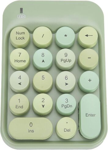 Dilwe AK18 Universal Numeric Keypad with USB Receiver, Mini 18 Keys Retro Portable Keyboard with Chocolate , Compatible with Windowa XP / 7/8/10 / () in Saudi Arabia