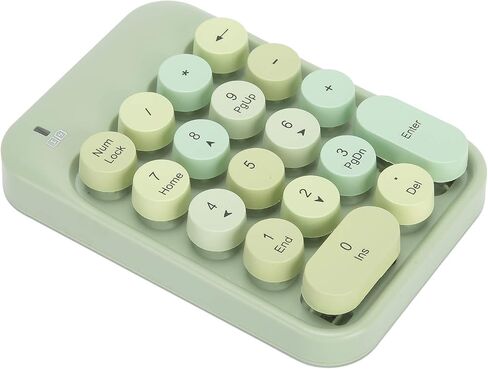 Dilwe AK18 Universal Numeric Keypad with USB Receiver, Mini 18 Keys Retro Portable Keyboard with Chocolate , Compatible with Windowa XP / 7/8/10 / () in Saudi Arabia