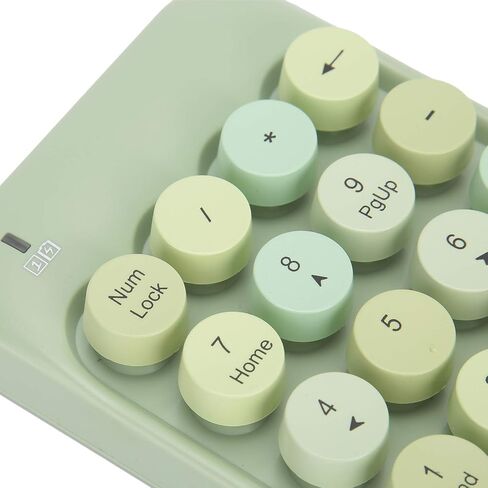 Dilwe AK18 Universal Numeric Keypad with USB Receiver, Mini 18 Keys Retro Portable Keyboard with Chocolate , Compatible with Windowa XP / 7/8/10 / () in Saudi Arabia