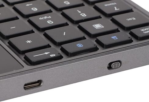 Ejoyous Wire Less Number Pad, 2 in 1 22 Keys 2.4G Portable Mini Numeric Keypad Numpad with Touchpad Trackpad for Laptop PC Computer Desktop Notebook (Black) in Saudi Arabia