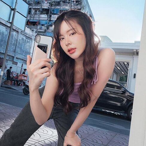 حامل بطاقة الهاتف Biajiya ، غلاف جلدي Glitter Pu ، حامل بطاقة الائتمان عصا على الهاتف لمعظم الهواتف الذكية في iPhone Samsung (Rosegold) in Kuwait