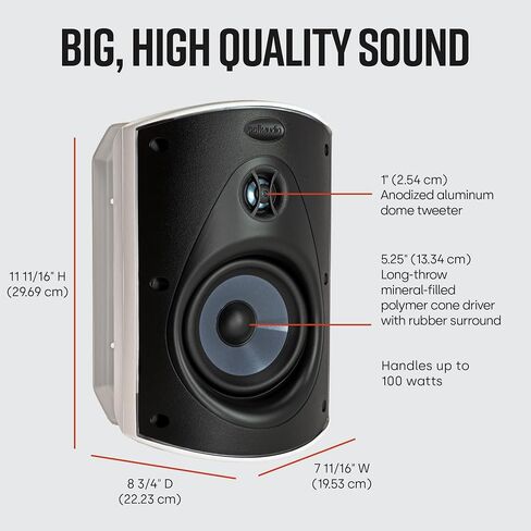 Polk Audio Atrium6 All Weather Outdoor Loudspeakers - 4 Pack (White) in Saudi Arabia