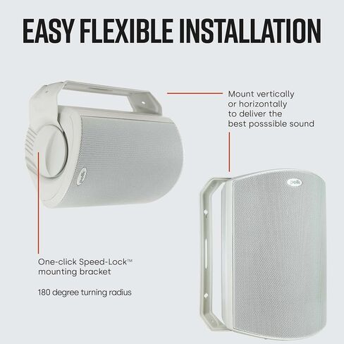 Polk Audio Atrium6 All Weather Outdoor Loudspeakers - 4 Pack (White) in Saudi Arabia