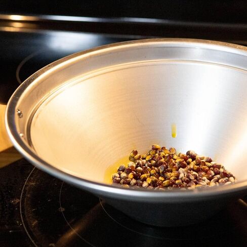 KLM Products Atom Popcorn Popper - Pop Corn Easily on your Stovetop, Aluminum, Makes 2.5 Quarts in Kuwait