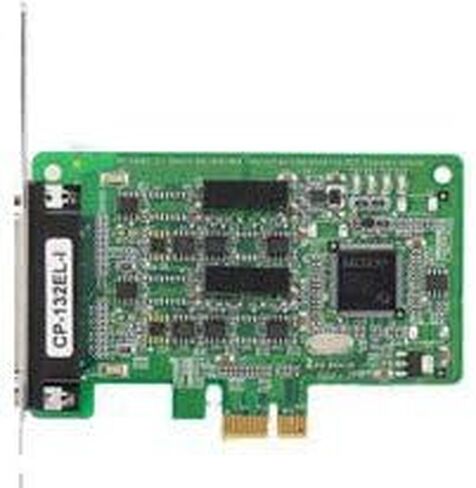 MOXA (CP-132EL-I-DB9M) 2 PORT PCIE مع كابل DB-9M ، RS-422/485 مع عزل بصري 2KV. انخفاض الانتباه in Saudi Arabia