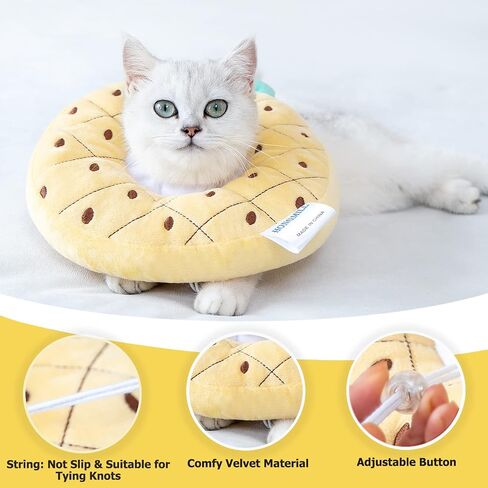 HONGMILL Cat Cone Collar Soft, Cat Cones to Stop Licking, Pet Cones for Cats Orange in Saudi Arabia