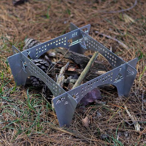 4 foot fire grill 2 Pcs | grill stand for Camping Travel Outdoor (Medium) in Saudi Arabia