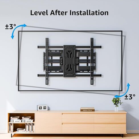 Mountup Huffy Duty Full Motion Wall Wall Mount مقابل 50-110 بوصة أجهزة تلفزيون كبيرة ، ويحتوي على 250 رطلاً ، و 1.65 "شريحة تلفزيونية ضئيلة مع التمديد ، والدوار والميل ، و preasesembled ، و Max Vesa 800x600mm ، و Fits 12-24" ، MU0096 in Saudi Arabia