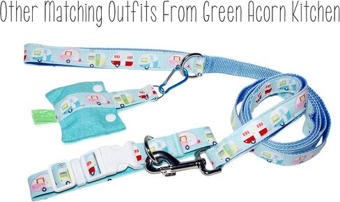 موزع أكياس فضلات الكلاب مع مشبك - حامل أكياس نفايات أنيق - توزيع سفلي للاستخدام بيد واحدة - مشابك على المقود - مخيمات RV باللون الأزرق - مصنوع يدويًا بواسطة Green Acorn Kitchen in Kuwait