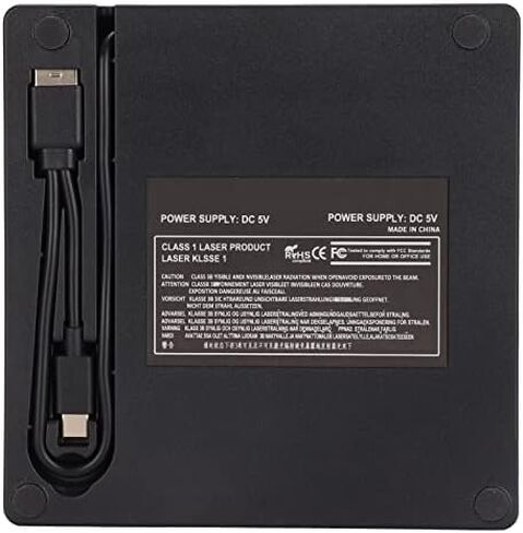 Diooche Highspeed USB 3.0 مربع محرك أقراص DVD الخارجي لجهاز الكمبيوتر المحمول - حاوية محرك بصري محمول ، متوافق مع 12.7 مم DVD RW لـ و in Saudi Arabia