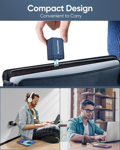 [2 Pack] USB C Charger Block 160W ، 3-Port Gan Super Fast Charger ، Dual 65W Type Charging Clock ، محول الشحن السريع لـ QC3.0 قابل للطي لـ MacBook و iPhone و Samsung و Galaxy و iPad و Android و Black in Saudi Arabia