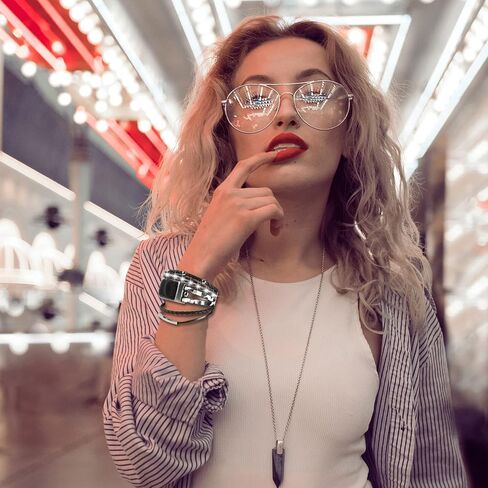نطاقات جلدية متوافقة مع شحن Fitbit 6/Charge 5 نطاقات للنساء ، Boho المصنوعة يدويًا بملاحف الأوساط البديلة لحزام المجوهر in Saudi Arabia