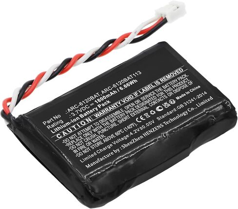 Synergy Digital Raid Controller Battery, Compatible with Areca ARC-6120BAT Raid Controller, (Li-ion, 3.7V, 1800mAh) Ultra High Capacity, Replacement for Areca 91-6120BA-T021 Battery in Saudi Arabia