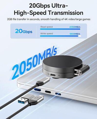 ORICO MINISNAP 2 TB SSD الخارجي ، تصميم كأس مغناطيسي وساحات ، حامل قابل للطي للهاتف ، يدعم USB 3.2 Gen2*2 (2000 ميجابايت/ثانية) ، USB 3.2 Gen2 (1000MB/S) in Saudi Arabia