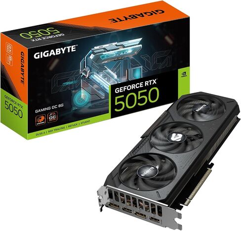 Gigabyte Geforce RTX 5050 Gaming OC 8G Graphics Card ، 8GB 128-bit GDDR6 ، PCIe 5.0 ، Windforce Cooling System ، GV-N5050GING OC-8GD VIDEO in Saudi Arabia