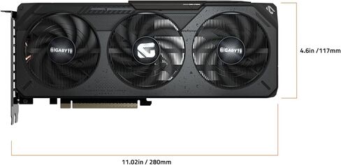 Gigabyte Geforce RTX 5050 Gaming OC 8G Graphics Card ، 8GB 128-bit GDDR6 ، PCIe 5.0 ، Windforce Cooling System ، GV-N5050GING OC-8GD VIDEO in Saudi Arabia