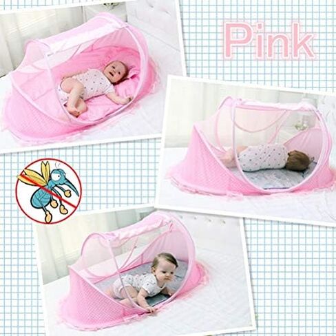Baby Crib Net, Portable Bed Net, Polyester Nets Stop Baby from Climbing Out Crib Tent for Children Supplies Travel in Saudi Arabia