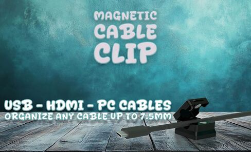 Magnetic Cable Clips Cable Smooth Adjustable Cord Holder Under Desk Cable Management Wire Keeper Cable Organizer Holder (Aple Green, 3 Pack) in Saudi Arabia