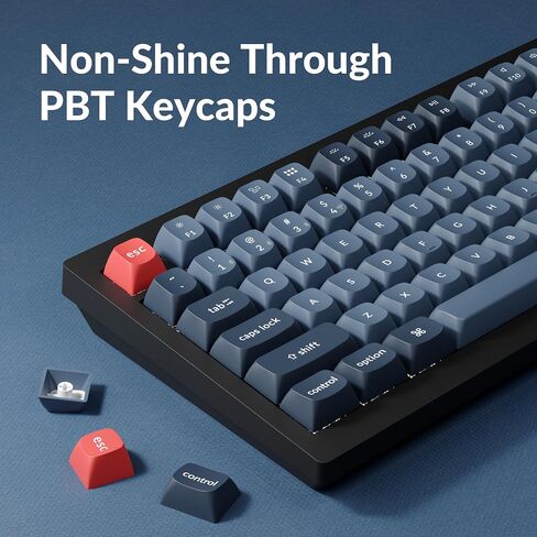 Keychron V1 Max 75 ٪ RGB لوحة مفاتيح ميكانيكية مخصصة ، 2.4 جيجا هرتز/بلوتوث 5.1/سلكية QMK/عبر ماكرو قابلة للبرمجة ، Gateron Gateron كوكب المشتري الأحمر MATT in Saudi Arabia
