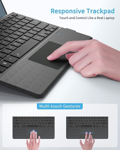 Surface Pro Keyboard for Microsoft Surface Pro 8/9/X/10/11 13 inch, Wireless Type Cover with 7 Color Backlit, Bluetooth Ultra-Slim Portable Magnetic Keyboard with Trackpad, Rechargeable Battery in Saudi Arabia