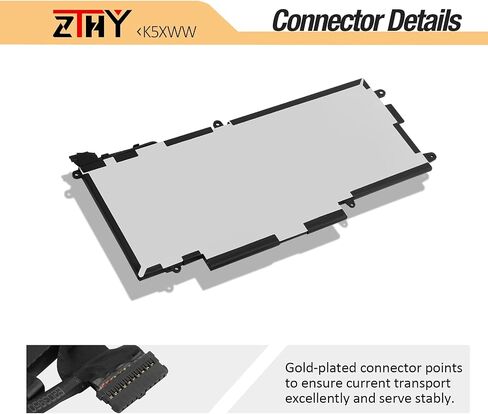 ZTHY K5XWW Battery Replacement for Dell Latitude 7389 Latitude 7390 Latitude 12 5000 5289 2-in-1 L3180 E5289 P29S001 P29S002 Series Laptop 451-BBZC 6CYH6 71TG4 725KY N18GG CFX97 7.6V 60Wh 4Cell in Saudi Arabia