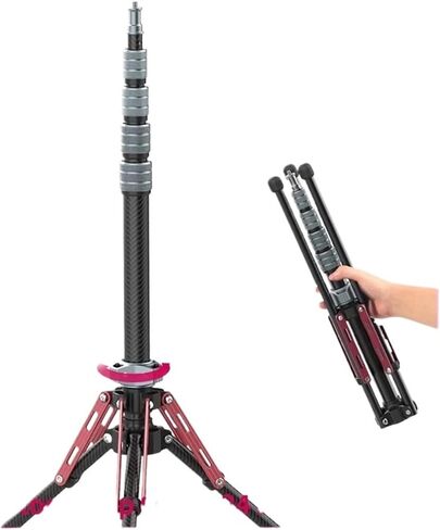 MT-49 1.9M Carbon Fiber Light Stand Portable Tripod Photography in Saudi Arabia