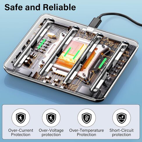 Switch 2 Joycon Charger for Nintendo Switch 2 Joy Con - 4 في 1 شحن Dock لوحدات تحكم Joy -Con 2 ، محطة شاحن تحكم سريعة 2H مع مؤشر LED لملحقات JoyCon2 in Kuwait