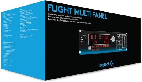 Logitech G 945-000028 - G Saitek Pro Flight Multi Panel (Black) (متجدد) in Kuwait